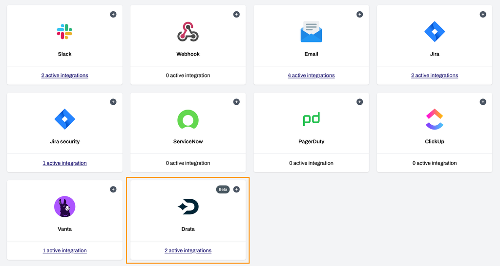 Add Drata integration