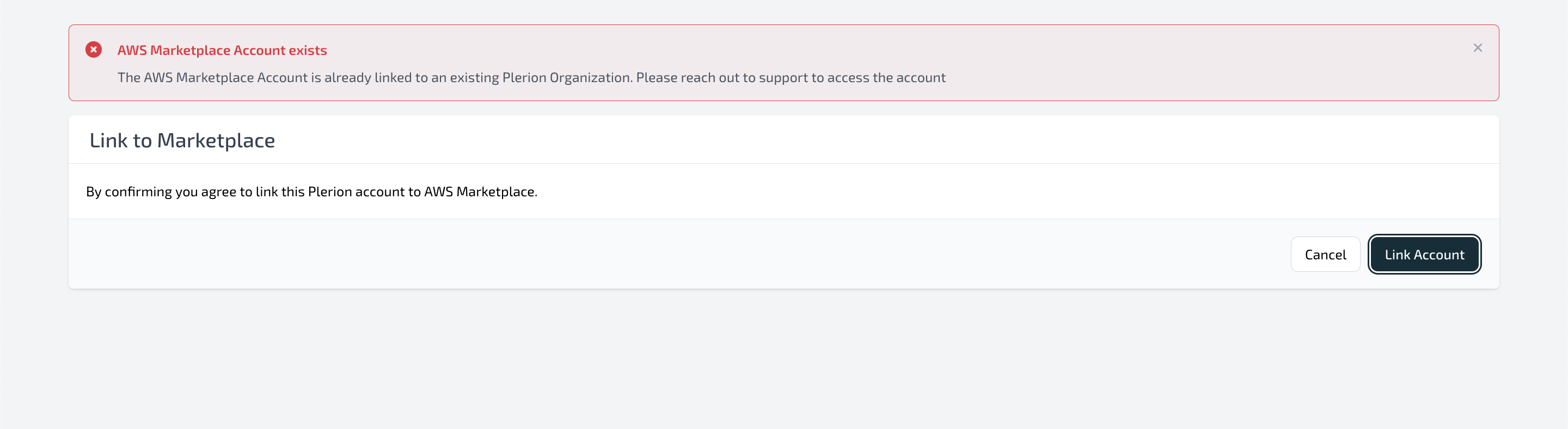 Account Error
