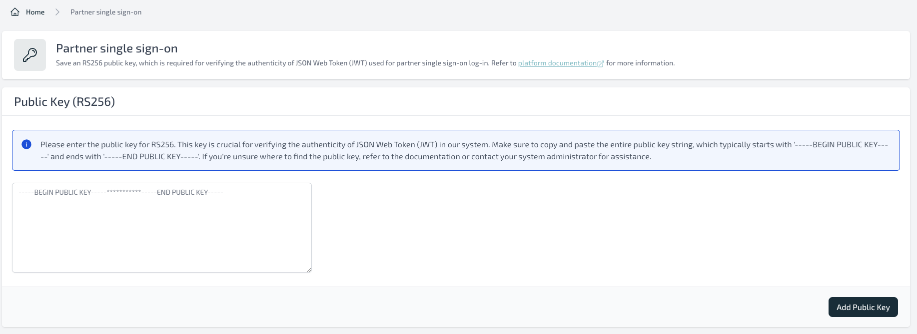 Add Public Key
