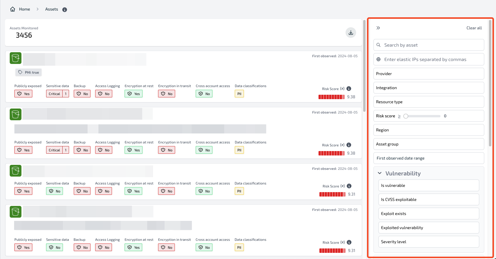 Asset Dashboard