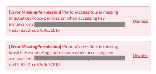 CMK access denied