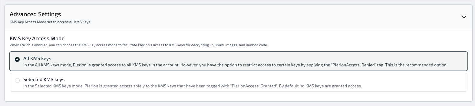 KMS Customer Managed Keys