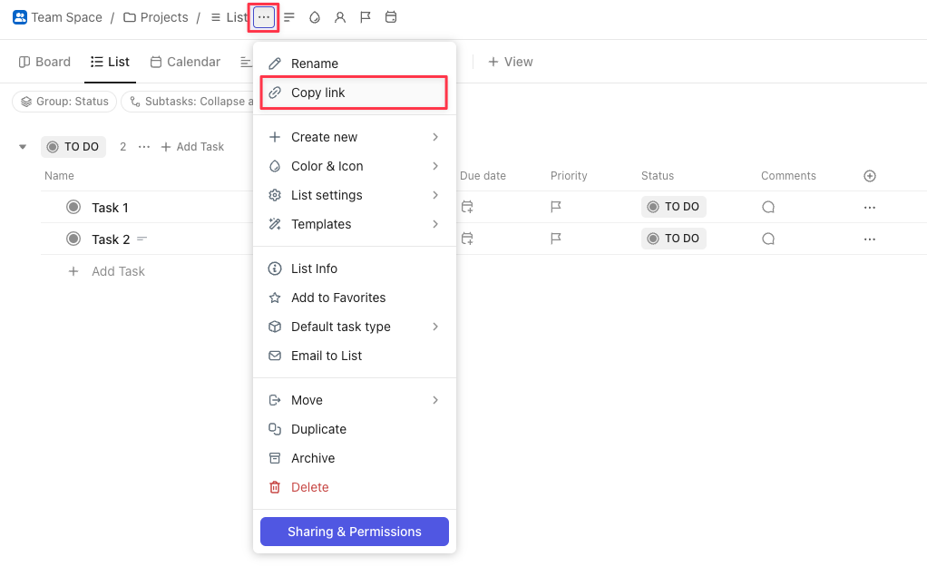 Tenant Settings