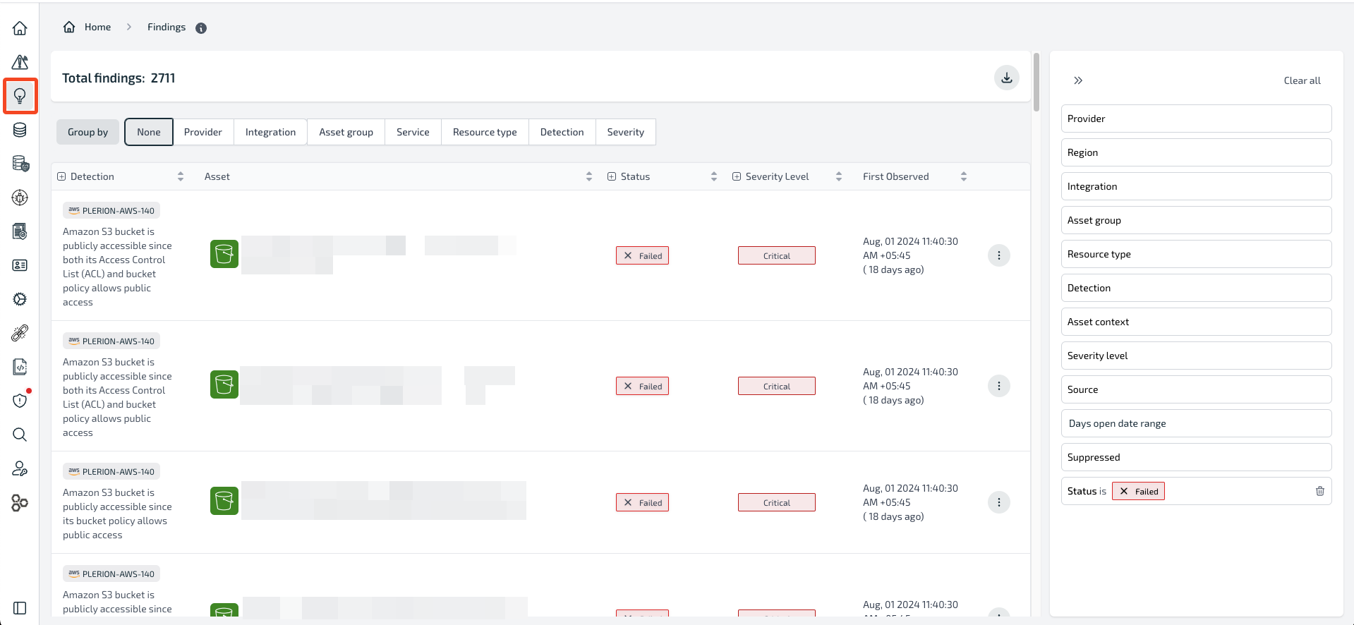 Findings Dashboard