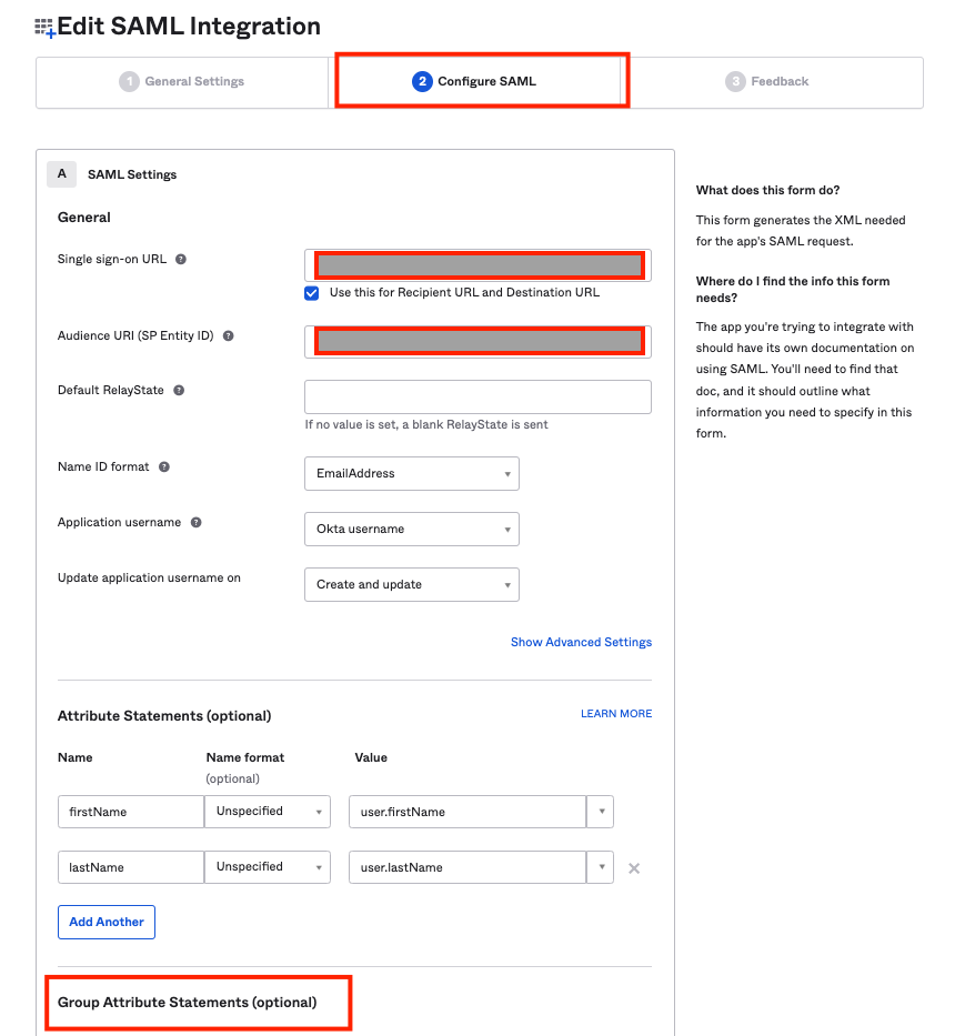 SAML Config