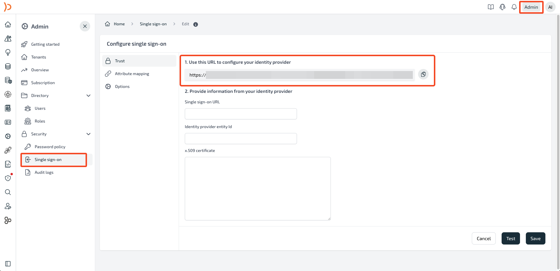 Configure SSO