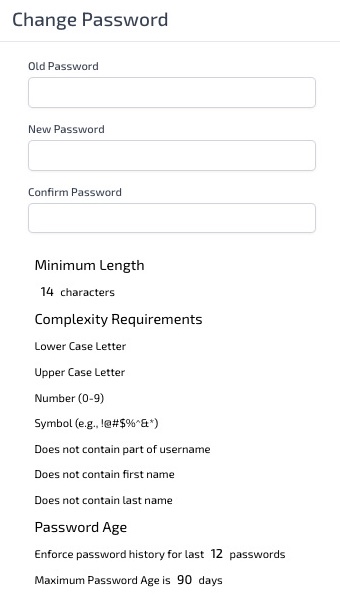 Change Password
