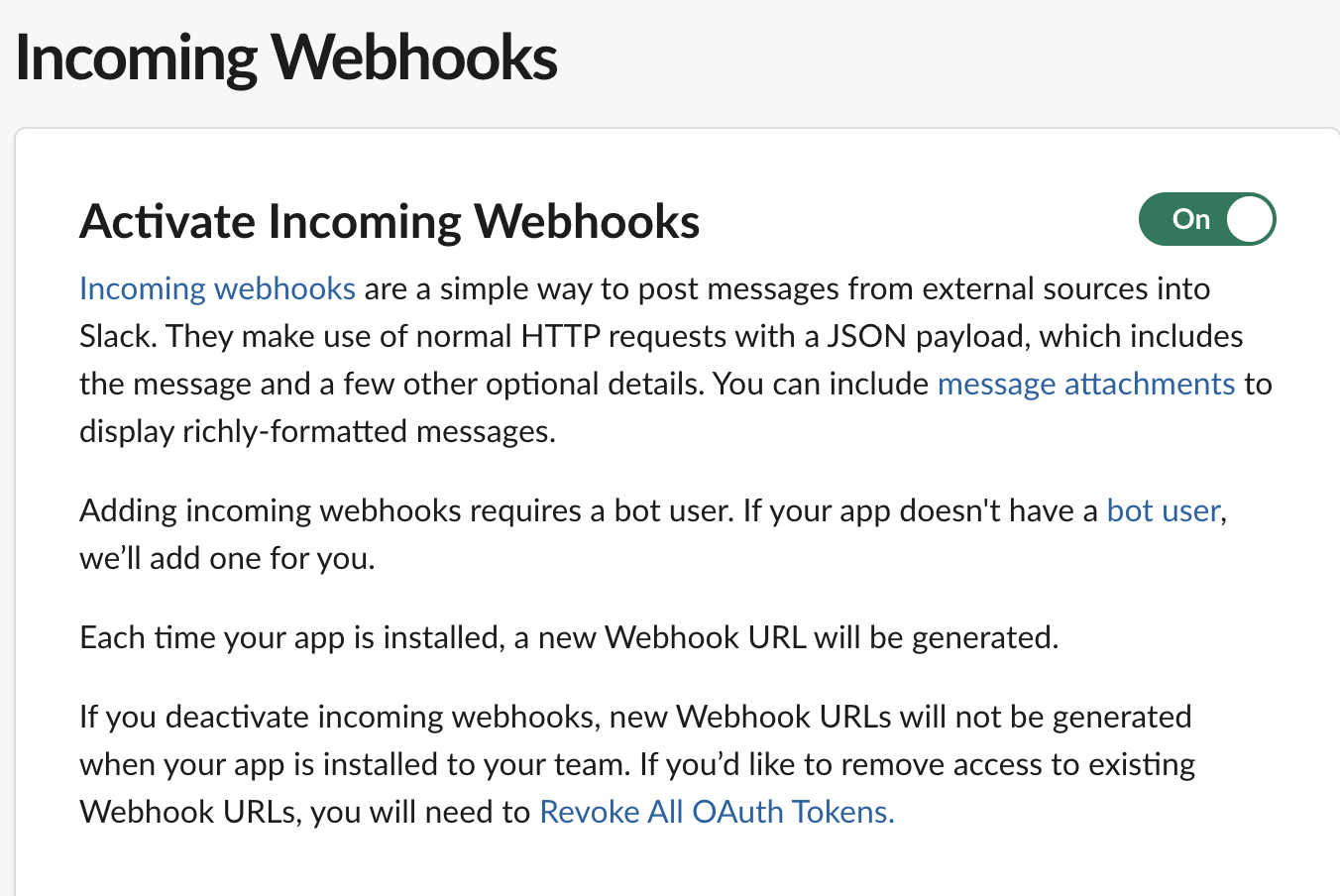 Activate Webhook