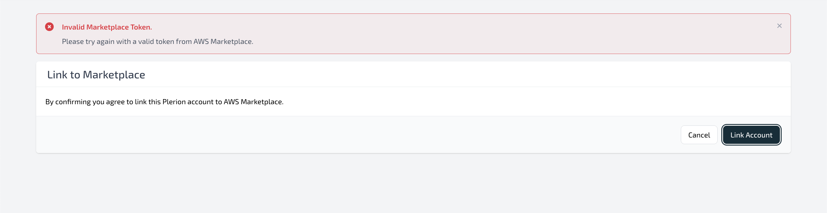 Token Error