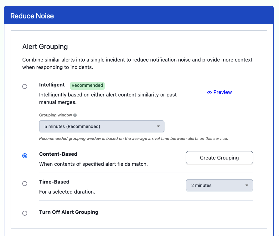 Reduce Noise Setting