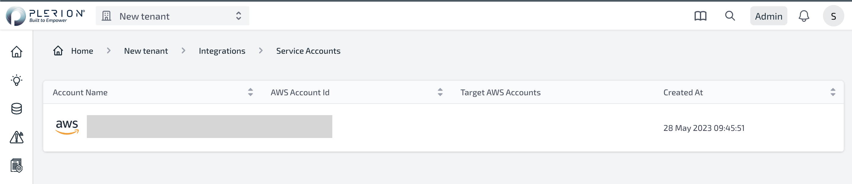 Service Account Details