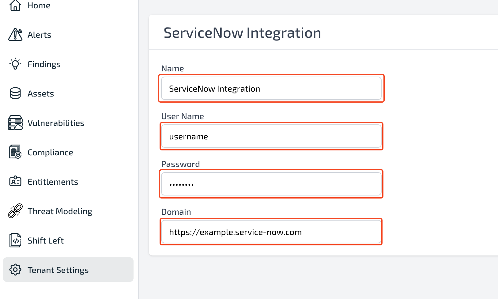 Add ServiceNow Credentials