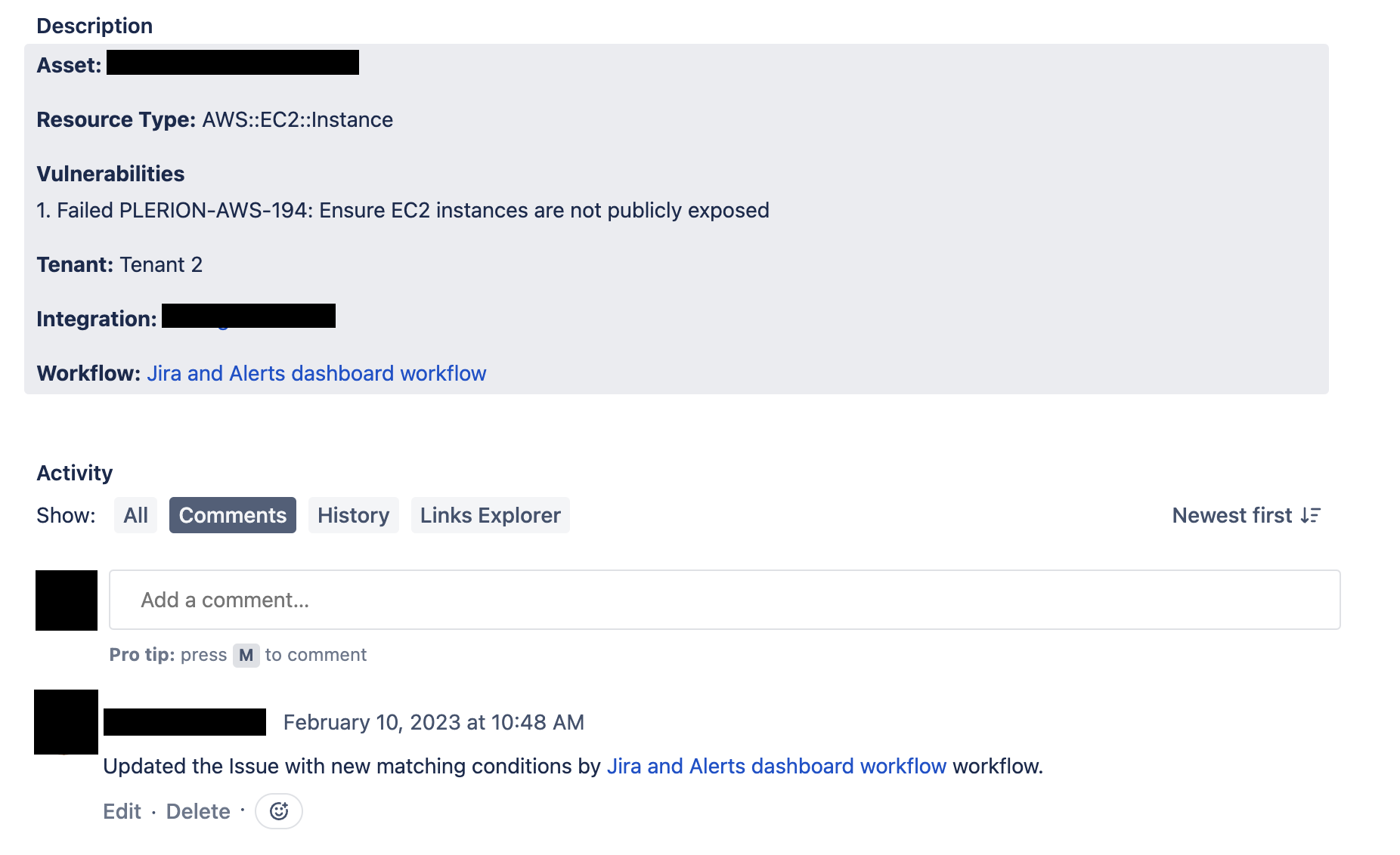 Updated Jira Alert